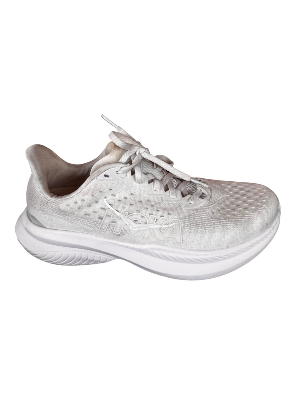 NWT Hoka One One Mach 5  White Lightweight Running Shoes Sneakers Women's Size 9